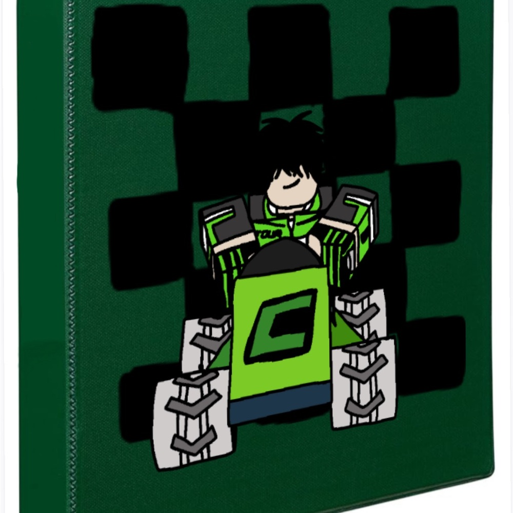 Roblox Dark Green Durable 3 Ring Binder